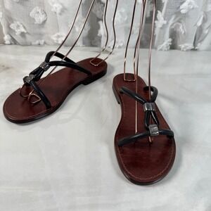 Vintage Cole Haan Resort Leather Southwestern Sandals Beach Cruise Vacation 6M